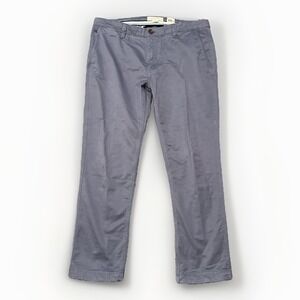 Fat Face Grey‎ Tapered Chino Pants Men's 40x30 Straight Leg Chino